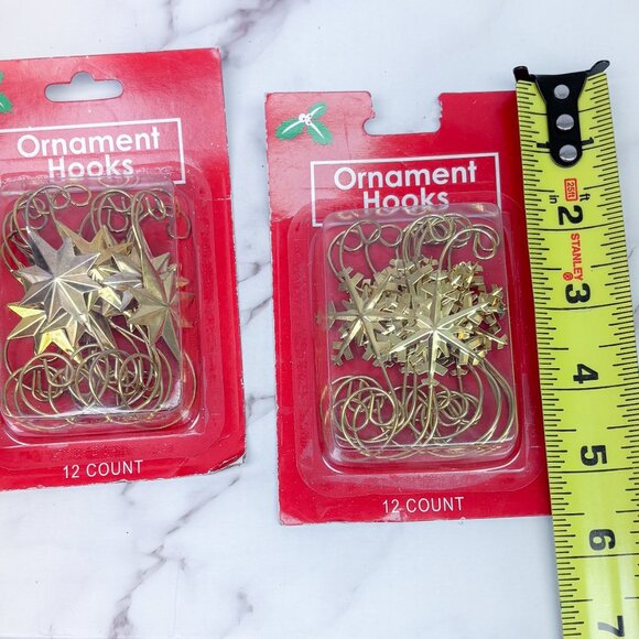 Vintage Fancy Ornament Hooks Christmas Decor Accents Snowflake Hooks - Picture 6 of 7